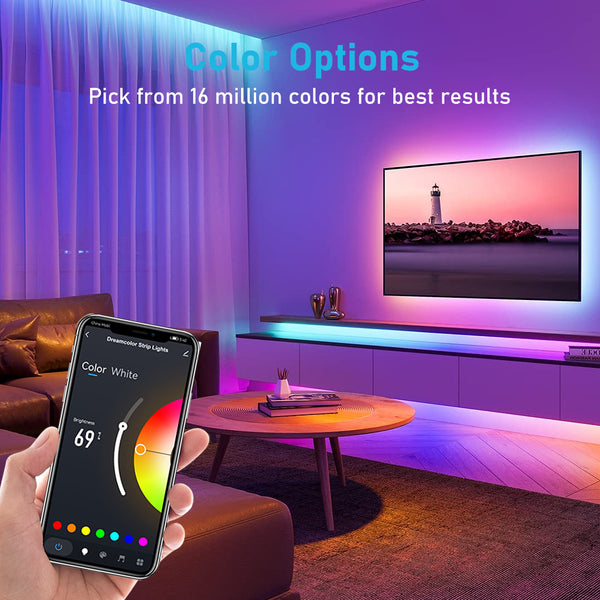 How To Choose Best Wi-Fi RGBIC LED Strips 50ft with Smart App Control