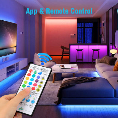 RGB LED strip lights with remote
